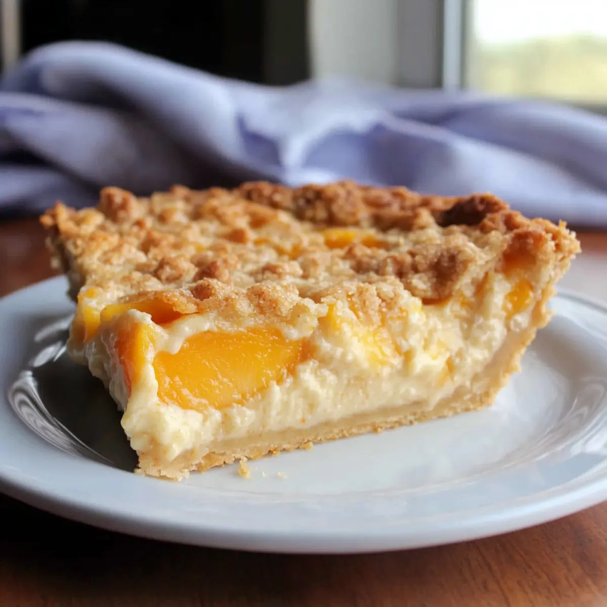 Peach Custard Pie