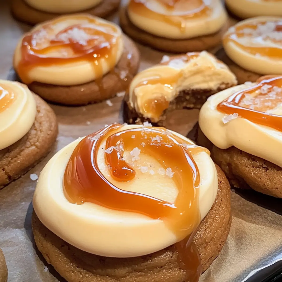 Salted Caramel Espresso Cookies