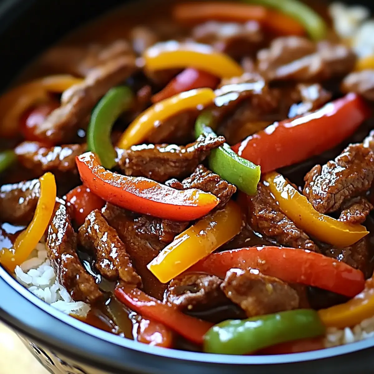 Pepper Steak in a Crock Pot