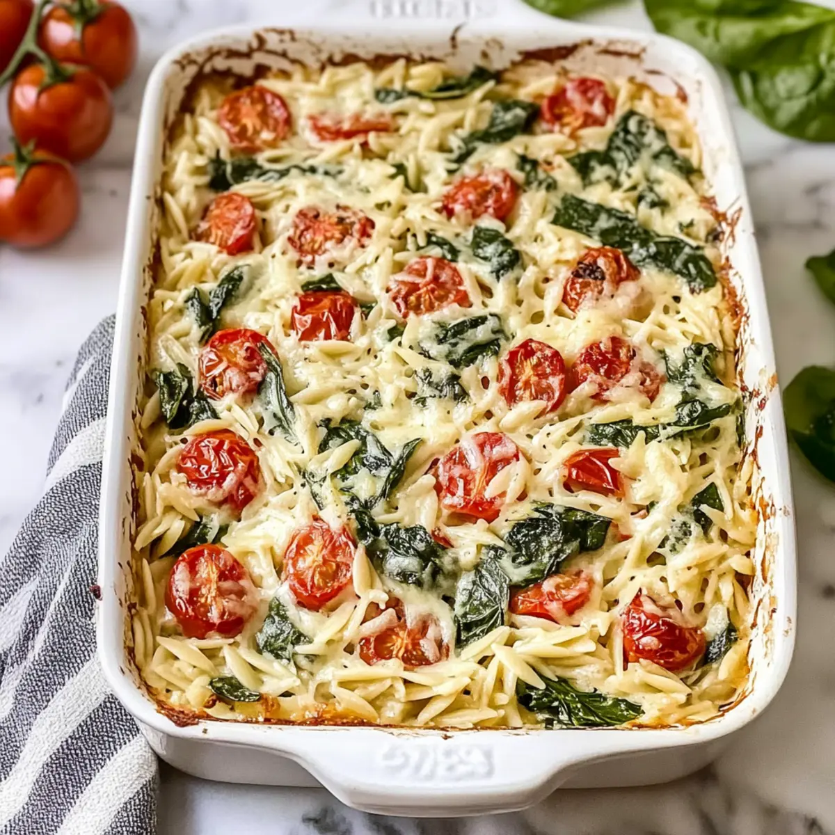 Boursin Orzo Bake