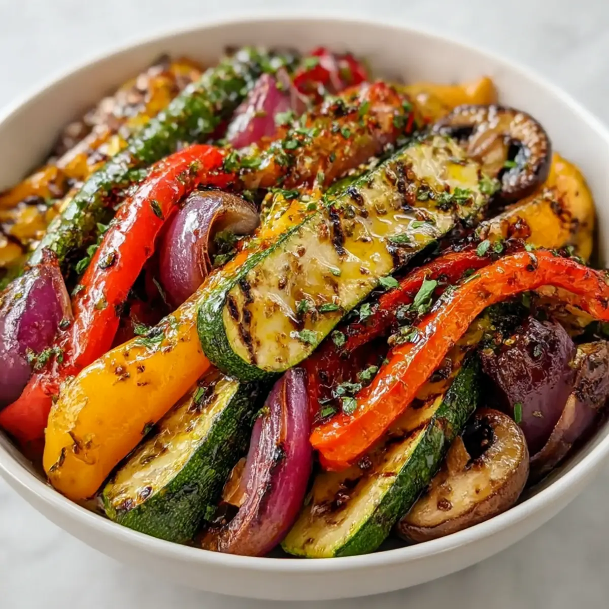 Tasty Grilled Veggies with Marinade