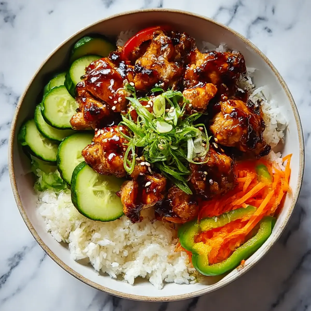 Korean BBQ Chicken Bowls