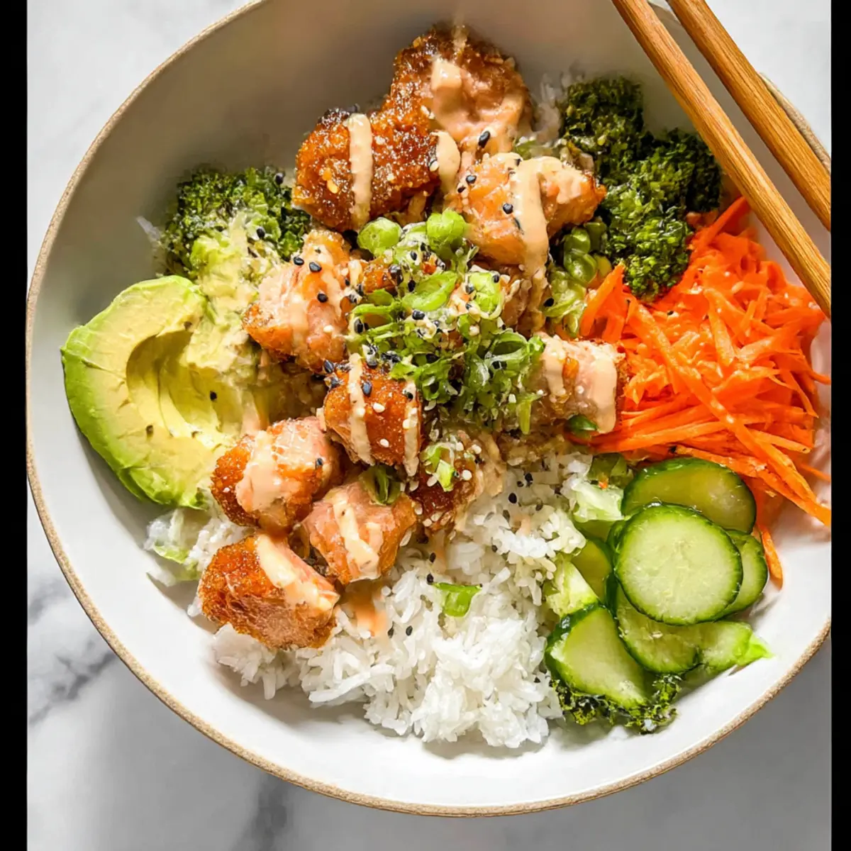 Crispy Salmon Bowls Recipe
