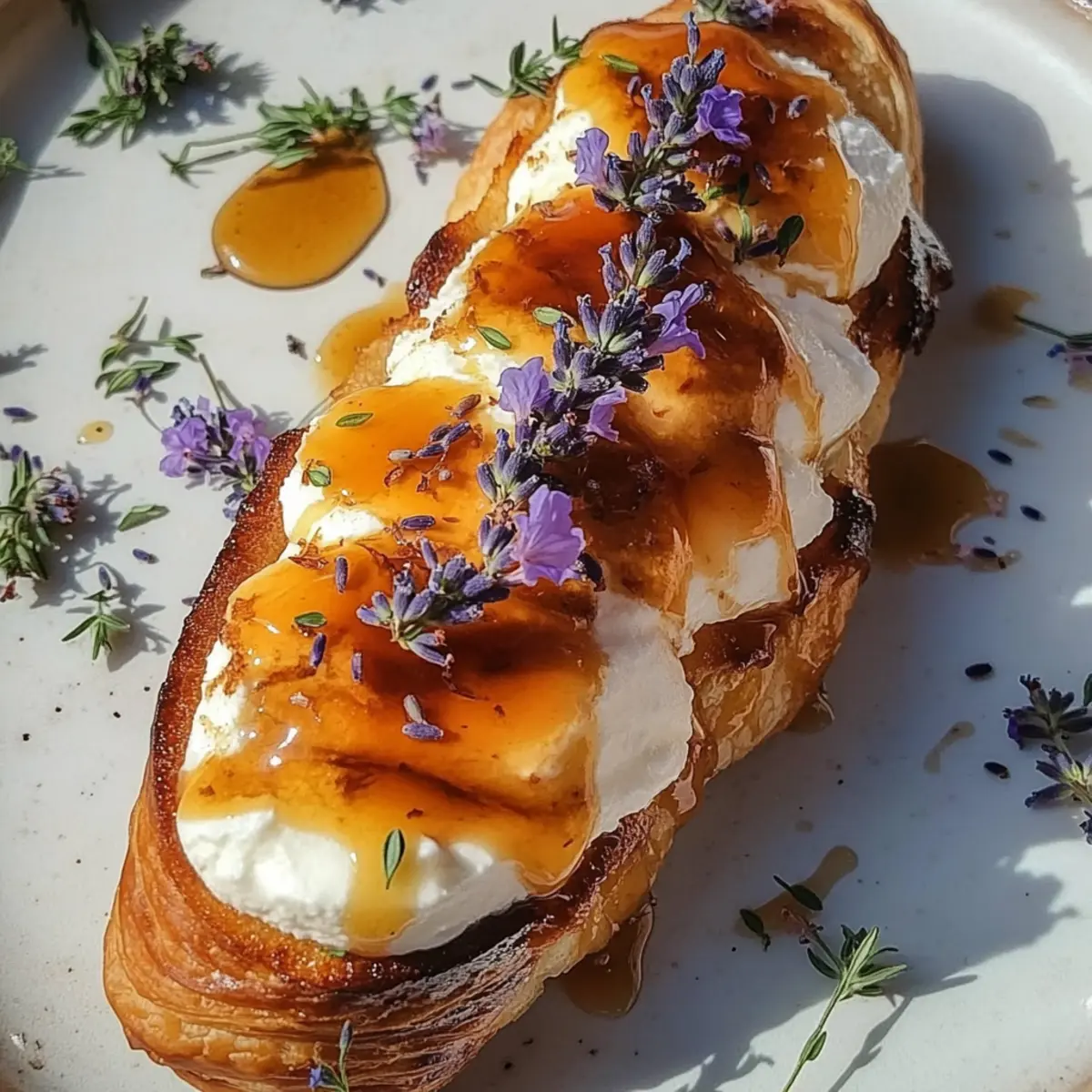 Whipped Ricotta with Honey Croissants